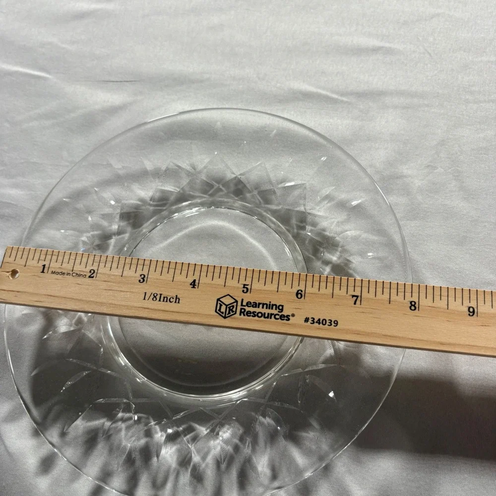 Tiffin Glass Plate Clear 8.25